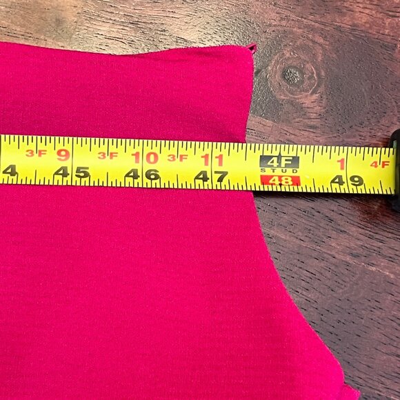 Sag Harbor Womens Hot Pink Fuschia 2 Piece Dress Suit Jacket Size 8 Embroidered - Picture 8 of 10